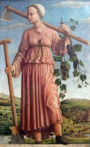 Polihymnia, muza świętej poezji autorstwa Francesco del Cossa