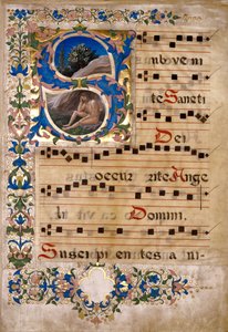 Wycinanie z książki chóru autorstwa Francesco di Antonio del Chierico