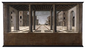 Niemiecki: Idealstadt Architectural Veduta autorstwa Francesco di Giorgio