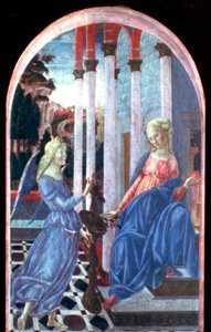 Zwiastowanie, c1470-1472 autorstwa Francesco di Giorgio Martini