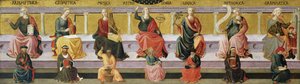 ""les sept arts liberaux"" (Arithmetique, geometrie, musique, astrologie, logique, rethorique et grammaire) Peinture de Francesco di Stefano Pesellino (1422-1457) vers 1450 Birmingham Museum of Art, Birmingham, Alabama Etats Unis ©DeAgostini/Leemage   1325