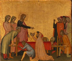 Św. Jan Ewangelista ożywia Satheusa, ca. 1370.