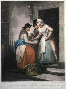 „Nowa makrela, nowa makrela”, płyta 5 „The Cries of London”, sztychowana przez Nicolo Schiavonettiego (zm. 1813), wyd. przez Colnaghi & Co.