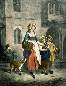 Dwie pęczki za grosz Pierwiosnki, dwie pęczki za grosz, płyta 1 z „Cries of London” (druk)