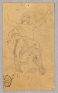Studium postaci dla Mural autorstwa Francis Augustus Lathrop