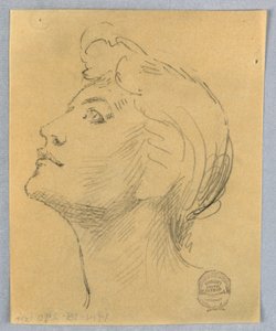 Głowa kobiety autorstwa Francis Augustus Lathrop