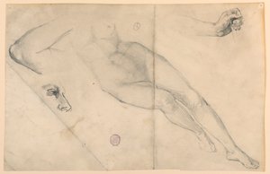 Nagie studium autorstwa Francis Augustus Lathrop