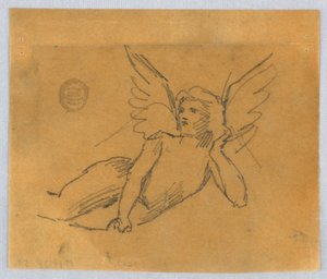 Szkic do Putto autorstwa Francis Augustus Lathrop