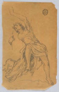 Szkic postaci z draperią autorstwa Francis Augustus Lathrop