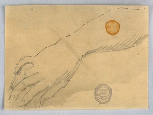 Szkic dłoni i nadgarstka autorstwa Francis Augustus Lathrop