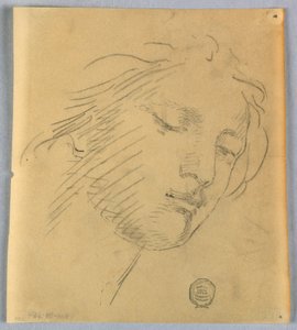 Szkic twarzy kobiety autorstwa Francis Augustus Lathrop