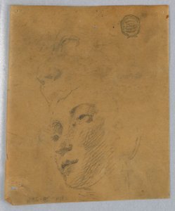 Szkic kobiecej głowy autorstwa Francis Augustus Lathrop