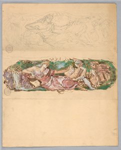 Studia dla panelu ściennego autorstwa Francis Augustus Lathrop