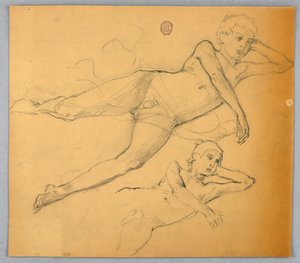 Badania nagiej figury autorstwa Francis Augustus Lathrop