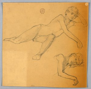 Badania nagiej figury autorstwa Francis Augustus Lathrop