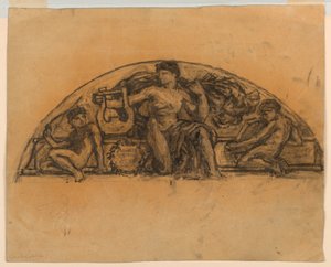 Studium dla „Apollo”, Metropolitan Opera, Nowy Jork, NY autorstwa Francis Augustus Lathrop