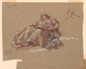 Studia dla „Charity”, Kościół św. Bartłomieja w Nowym Jorku, NY autorstwa Francis Augustus Lathrop