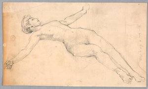 Studium dla „Diany i jej opiekunów wśród konstelacji” autorstwa Francis Augustus Lathrop