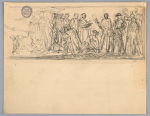 Studiuj na mural lub panel autorstwa Francis Augustus Lathrop