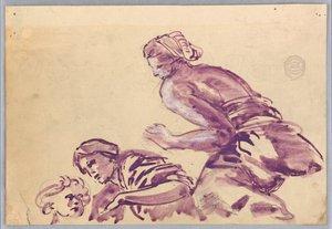 Studium figur dla sufitu autorstwa Francis Augustus Lathrop