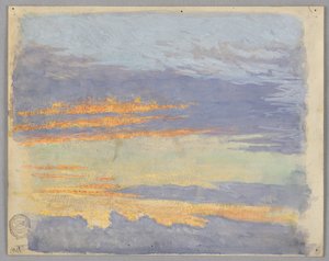 Studium chmur, Rzym, Włochy autorstwa Francis Augustus Lathrop