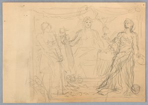 Figury symboliczne autorstwa Francis Augustus Lathrop