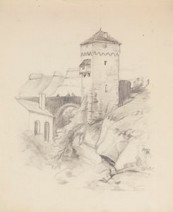 Wieża w wiosce autorstwa Francis Augustus Lathrop