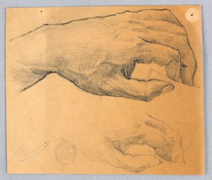 Dwa studia ręki autorstwa Francis Augustus Lathrop