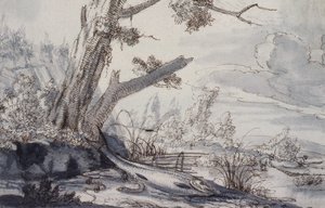 Ryba na brzegu autorstwa Francis Barlow