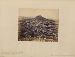 Ateny - nowoczesne miasto z Akropolu autorstwa Francis Bedford