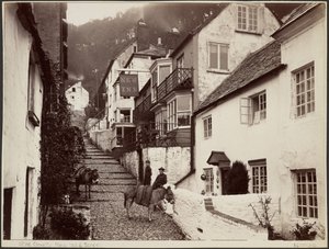 Clovelly, New Inn  Street autorstwa Francis Bedford