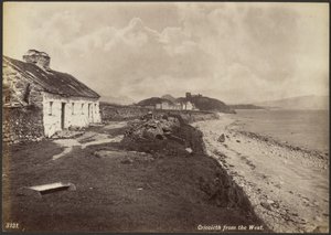 Criccieth od zachodu autorstwa Francis Bedford