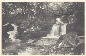 Glen Lyn, most rustykalny, 186094. autorstwa Francis Bedford