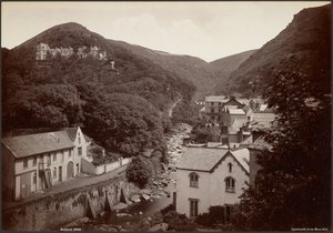 Lynmouth widziane z Mars Hill autorstwa Francis Bedford