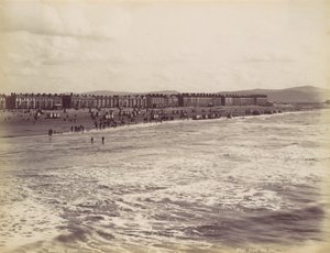 Rhyl, znad morza, lata 70. XIX wieku. autorstwa Francis Bedford