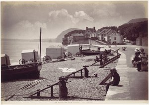Sidmouth, zachodni kraniec esplanady autorstwa Francis Bedford