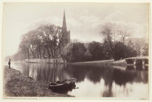 Stratford-on-Avon, kościół z Avon autorstwa Francis Bedford