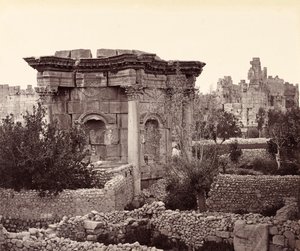 Okrągła świątynia (Świątynia Wenus), Baalbek autorstwa Francis Bedford
