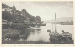 Trefriw-River Conway i parowiec autorstwa Francis Bedford