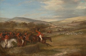Polowanie na Berkeley, 1842: Full Cry autorstwa Francis Calcraft Turner