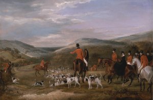 Polowanie na Berkeley, 1842: spotkanie autorstwa Francis Calcraft Turner