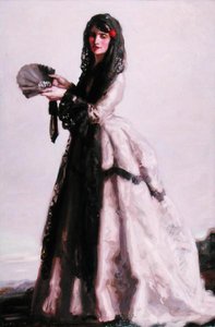 hiszpańska dama autorstwa Francis Campbell Boileau Cadell