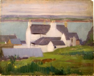 Pracownia Artysty, Iona, z hotelu St. Columba (olej na płótnie) autorstwa Francis Campbell Boileau Cadell