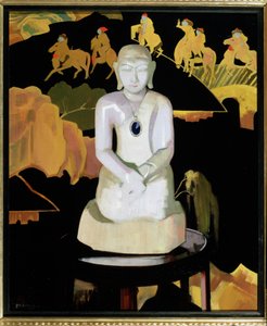 Budda (czarny i złoty) ok. 1929-30 autorstwa Francis Campbell Boileau Cadell