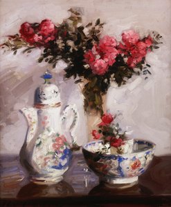 Dzbanek do kawy Famille Rose autorstwa Francis Campbell Boileau Cadell