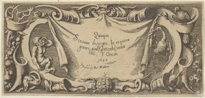 Tabliczka tytułowa, z Five Senses Five Senses, ca. 1655