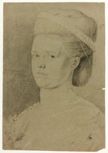 Portret popiersie młodej kobiety autorstwa Francis Cotes