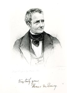 Thomas de Quincey (1785-1859), z dagerotypowej fotografii Howie autorstwa Francis Croll
