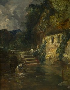 Młyn w pobliżu Tintern, ok. godz. 1824-26 (olej na desce, mahoń) autorstwa Francis Danby