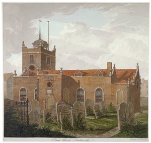 Kościół św. Pawła, Shadwell, Londyn, c1810 autorstwa Francis Danby
